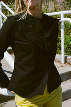 Load image into Gallery viewer, FILOMENA TOP WITH EMBROIDERY IN BLACK