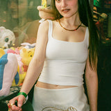 MATISSE SCOOPED TANK IN WHITE