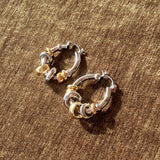 TWO TONE RADDA EARRINGS