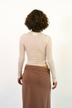 Load image into Gallery viewer, SHEER LONG SLEEVE IN CREAM