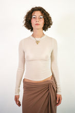 Load image into Gallery viewer, SHEER LONG SLEEVE IN CREAM