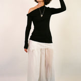 MANAHOU TOP IN BLACK