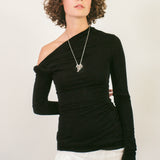 MANAHOU TOP IN BLACK