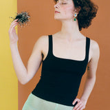 MATISSE SCOOPED TANK IN BLACK