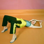 black yellow mid rise skater baggy jeans