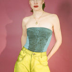 black yellow mid rise skater baggy jeans