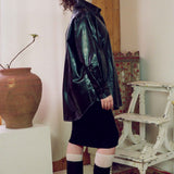 NATURAL RUBBER TOMOYO SHIRT IN BLACK