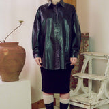 NATURAL RUBBER TOMOYO SHIRT IN BLACK