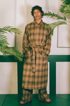 Load image into Gallery viewer, WOOL PLAID COAT IN YELLOW