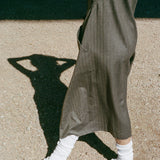 WRAP DRESS IN HERRINGBONE