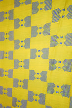 Load image into Gallery viewer, YELLOW AND BLUE EWE KENTE