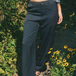 navy straight leg work wear trouser