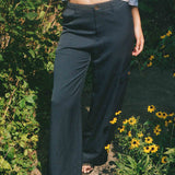 navy straight leg work wear trouser