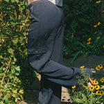 navy straight leg work wear trouser