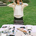 cotton lace dinner guest white bib