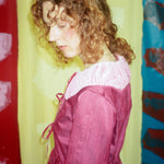 ATLAS CARDIGAN IN WINE - 100% SILK