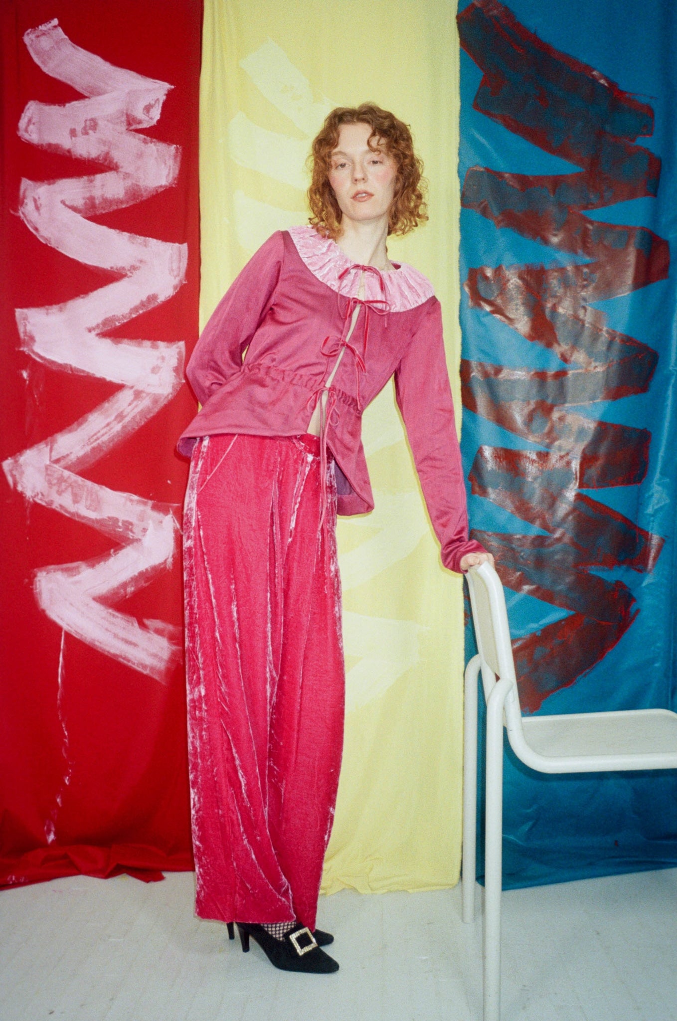 ATLAS CARDIGAN IN WINE - 100% SILK