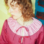 ATLAS CARDIGAN IN WINE - 100% SILK