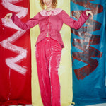 ATLAS CARDIGAN IN WINE - 100% SILK