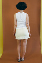 Load image into Gallery viewer, light yellow cotton spandex A line mini skort