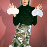 darling poly cotton bean pot mitts in shahi