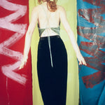 BOX-PLEAT TROUSER IN BLACK - 100% SILK