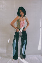 Load image into Gallery viewer, italian brocade pink silk bow romantic corset