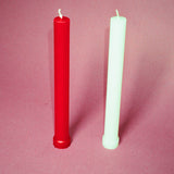 CRETE TAPER CANDLE IN RED
