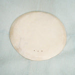 handmade ceramic plate in sunset hues