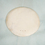 handmade ceramic plate in sunset hues