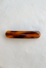 Load image into Gallery viewer, tiger stripe resin cast rectangular skinny barette