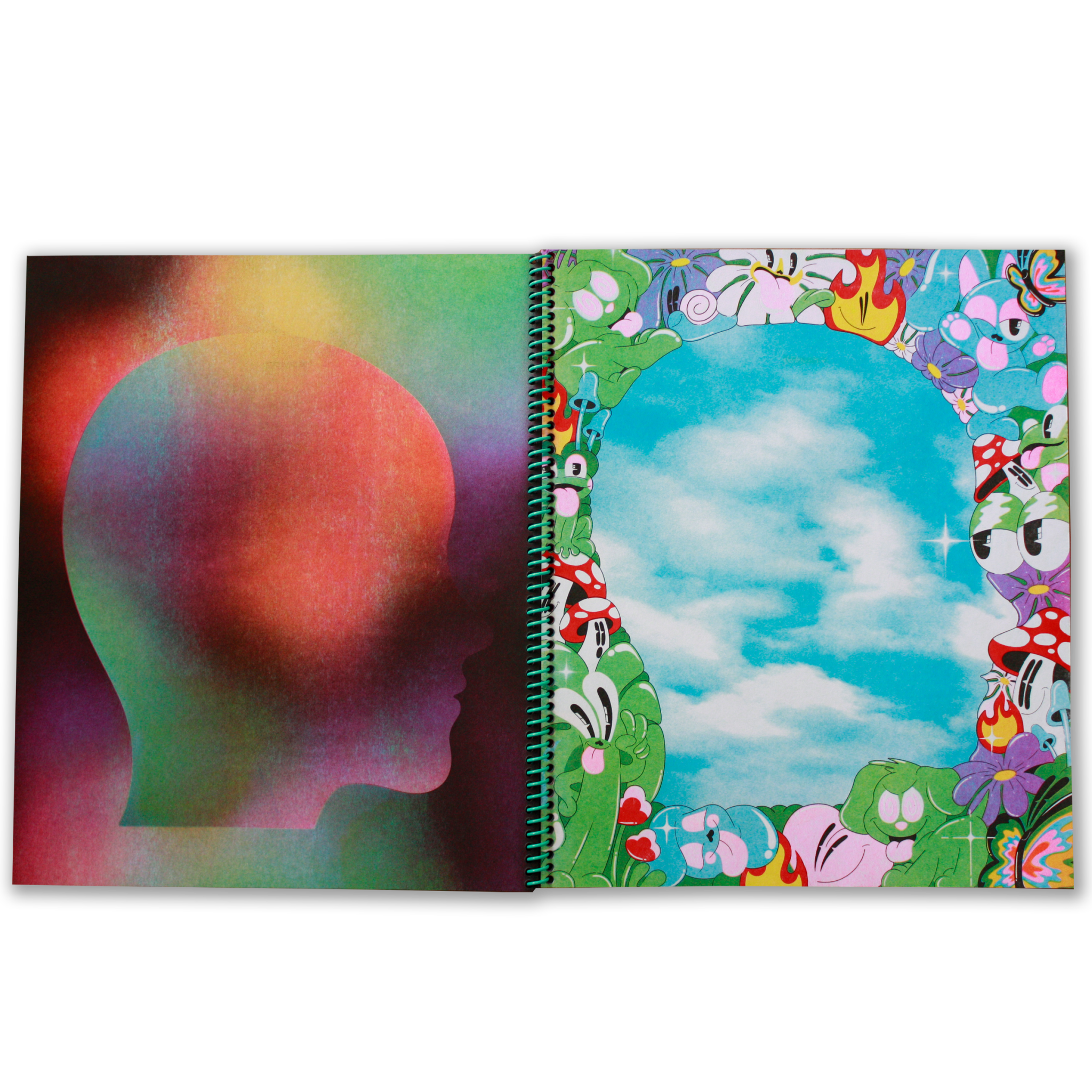 6 colour risograph zine