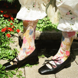 feminine black leather ballet mary jane shoe