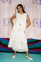 Load image into Gallery viewer, JESTER SKIRT IN WHITE - 100% SILK