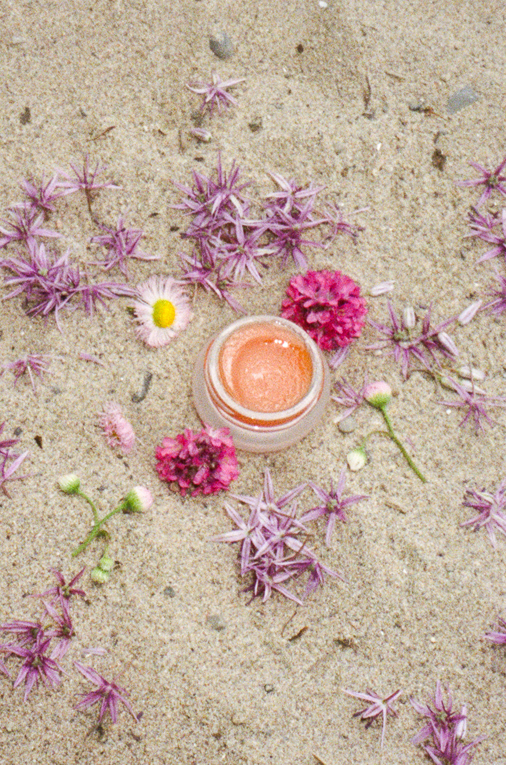 natural pink petalled face and body balm