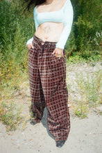 Load image into Gallery viewer, LUSH PANTS IN MOUNTAIN GRID VELVET - Story mfg