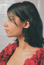 Load image into Gallery viewer, MILKA SHORT EARRINGS IN BLACK