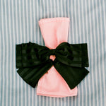 cotton poly dinner host black napkin bow holder