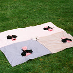 cotton poly dinner host black napkin bow holder