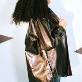 off black natural rubber sleek button up shirt