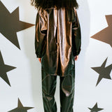 off black natural rubber sleek button up shirt