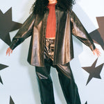 off black natural rubber sleek button up shirt