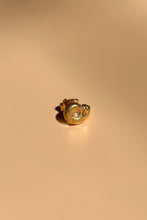 Load image into Gallery viewer, 18k gold plated brass spiral shell stud earring