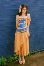Load image into Gallery viewer, LIANA DRESS IN PAPAYA/BLUE PRESALE