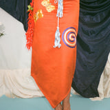 PLAYA SKIRT IN ORANGE/ICE - 100% SILK