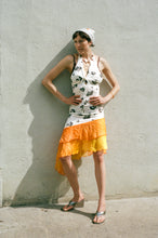 Load image into Gallery viewer, polyester elastane sequin fitted halter dress silk ruffle