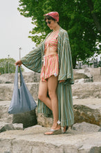 Load image into Gallery viewer, striped jersey pique Filipiniana baro sleeve robe