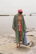Load image into Gallery viewer, striped jersey pique Filipiniana baro sleeve robe