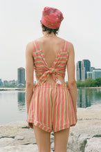 Load image into Gallery viewer, jersey pique stripe sleeveless crop top