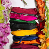 SATIN MARY JANE THEATRE SHOE IN CRIMSON - 100% SILK SHOP